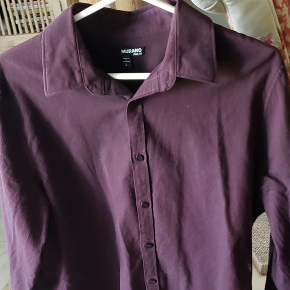 Murano Slim Fit Button Down Long Sleeve Shirt - Picture 6 of 8
